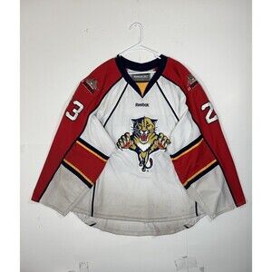 CCM Reebok FLORIDA PANTHERS JR HOCKEY JERSEY NHL SEWN Y2K Vintage Distressed